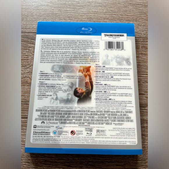 📀 3/$15 or 4/$20 📀 Transformers Bluray - Picture 2 of 3